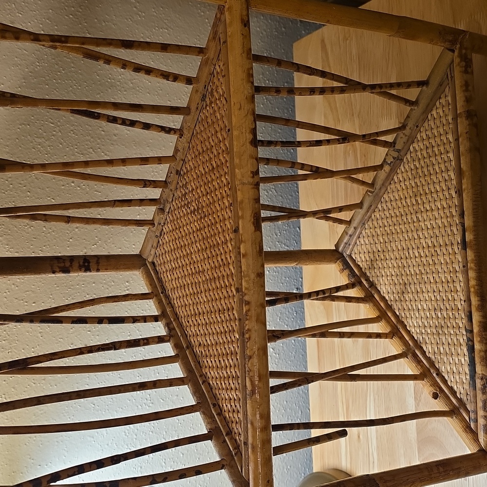 Natural Brown Woven Corner Wall Shelf - Picture 3 of 7